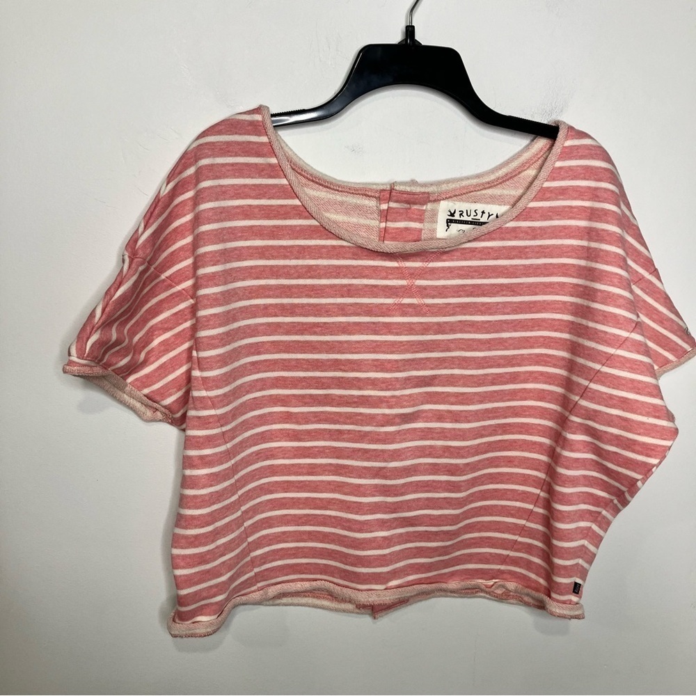 Rusty nineteen eighty five cropped‎ striped top size 8